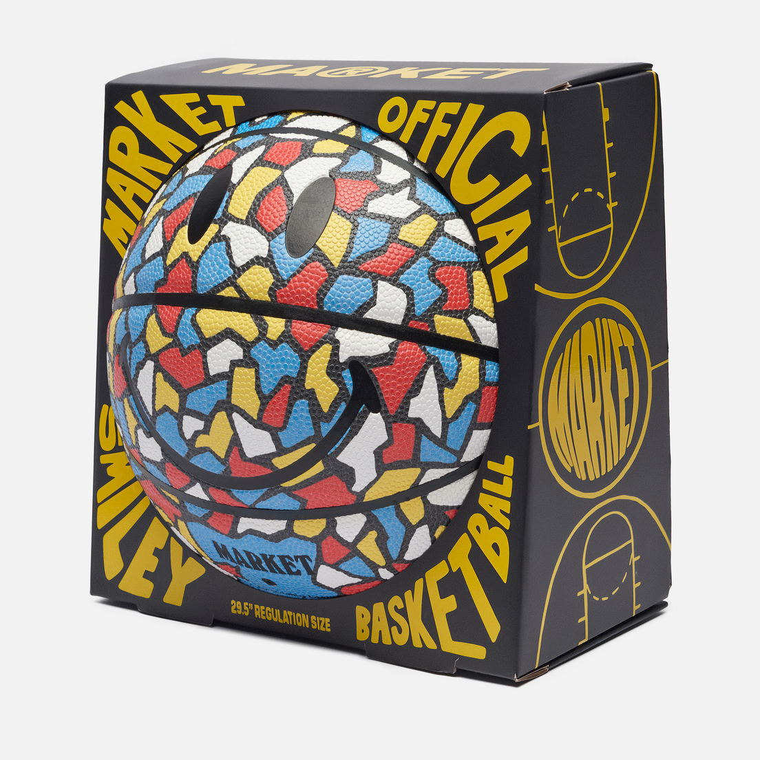 MARKET Баскетбольный мяч Smiley Mosaic