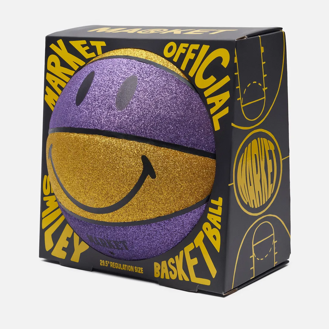 MARKET Баскетбольный мяч Smiley Glitter Showtime