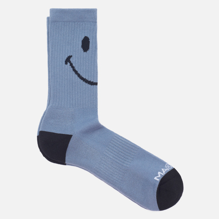 фото Носки market smiley oversized, цвет синий, размер 40-46 eu