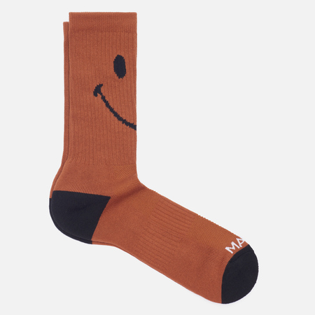 Носки MARKET Smiley Oversized, цвет оранжевый, размер 40-46 EU