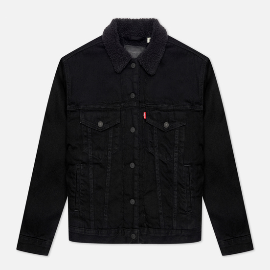 Женская джинсовая куртка Levi's Ex-Boyfriend Sherpa Trucker Forever Black