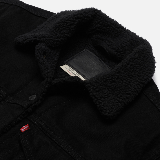 Женская джинсовая куртка Levi's Ex-Boyfriend Sherpa Trucker Forever Black