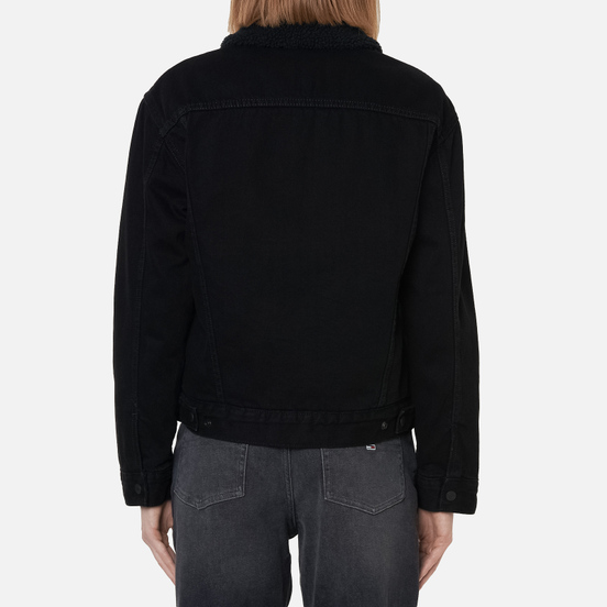 Женская джинсовая куртка Levi's Ex-Boyfriend Sherpa Trucker Forever Black