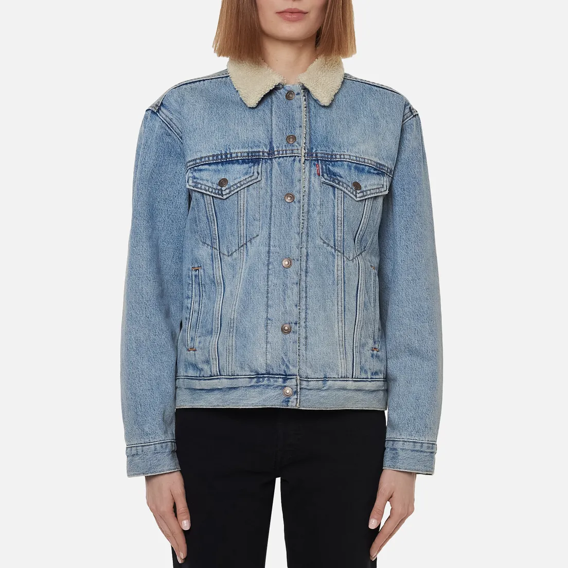 Levi's Женская джинсовая куртка Ex-Boyfriend Sherpa Trucker