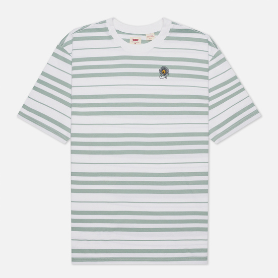 Мужская футболка Levi's Stay Loose Backyard Stripe Blue Surf