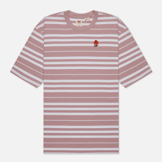 Мужская футболка Levi's Stay Loose Backyard Stripe Keepsake Lilac/Purple