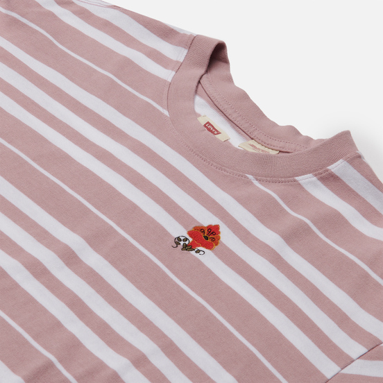 Мужская футболка Levi's Stay Loose Backyard Stripe Keepsake Lilac/Purple