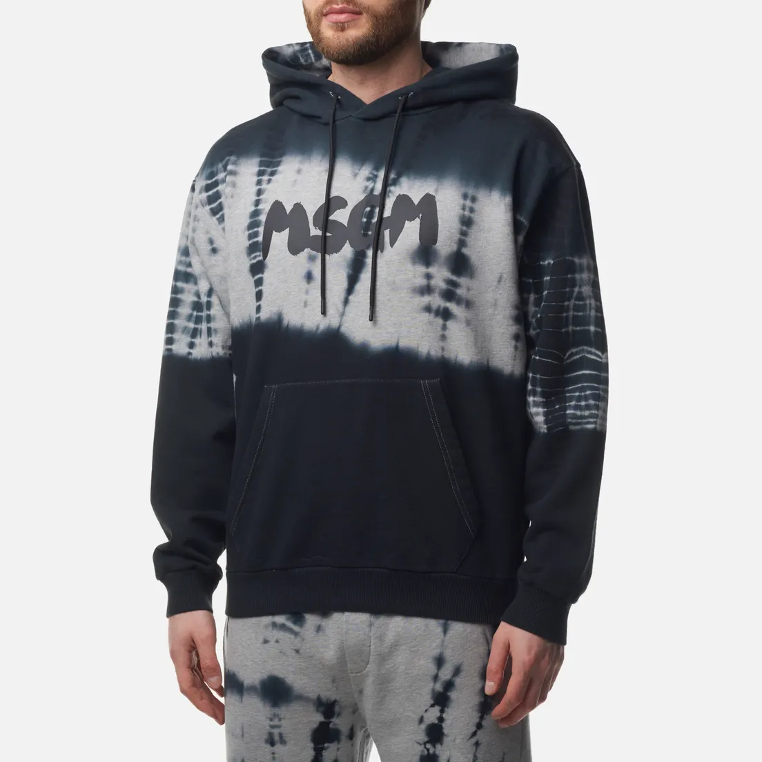 MSGM Мужская толстовка Tie Dye New Brush