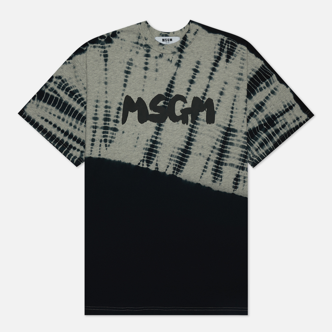 MSGM Мужская футболка Tie Dye Brush Logo