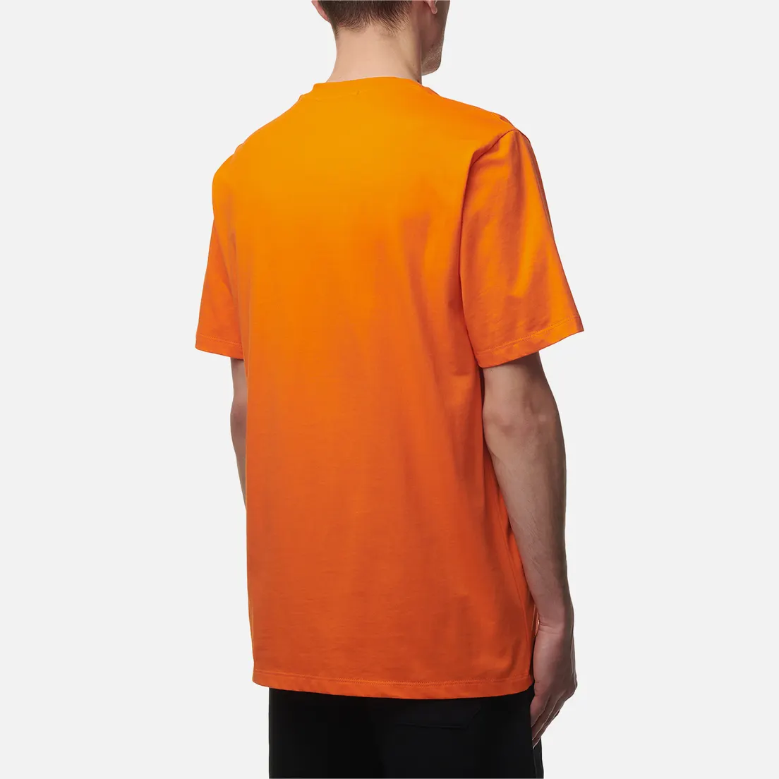 MSGM Мужская футболка Collar Brush Stroke Print