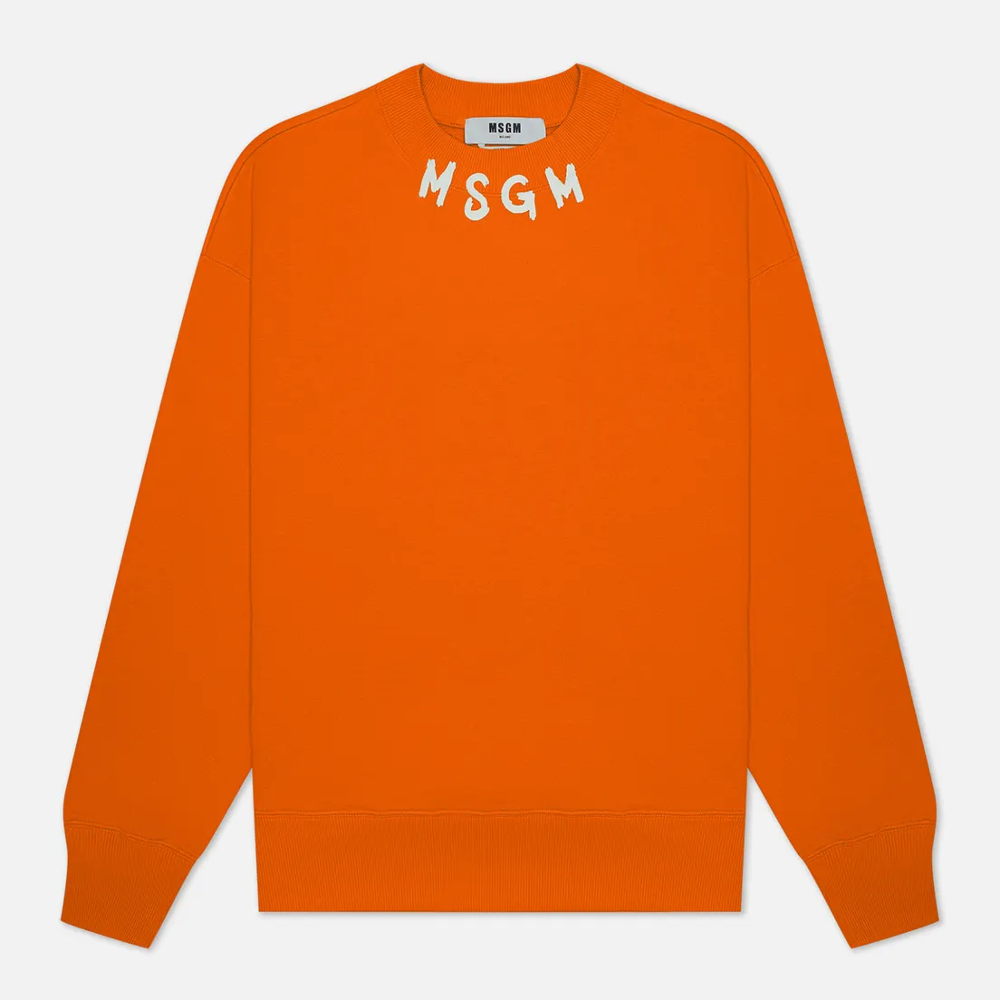 MSGM Мужская толстовка Collar Brush Stroke Logo