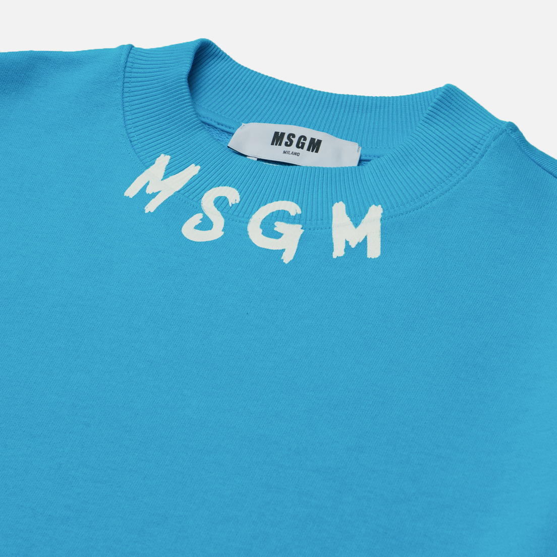 MSGM Мужская толстовка Collar Brush Stroke Logo