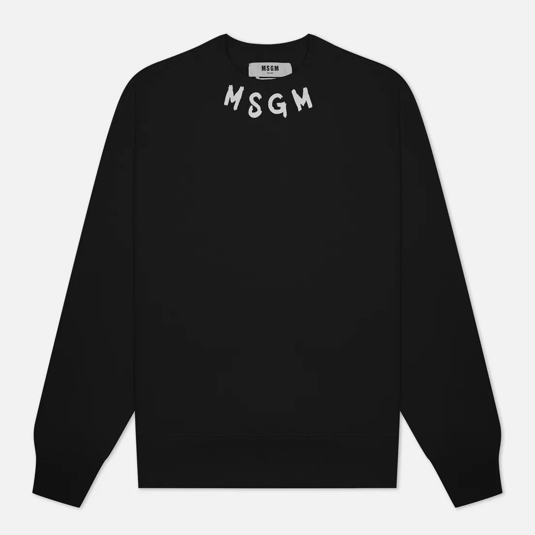 MSGM Мужская толстовка Collar Brush Stroke Logo