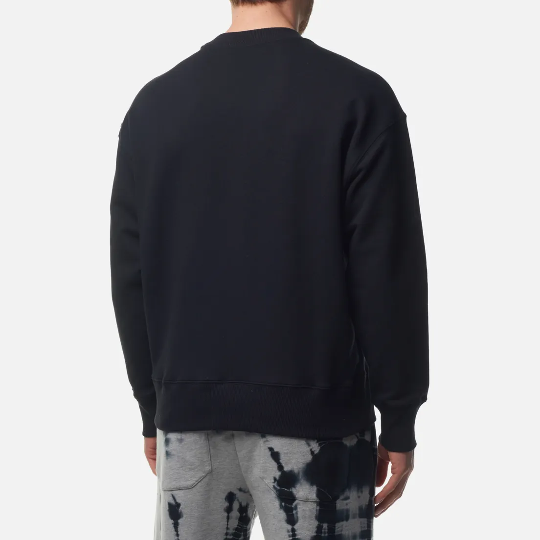 MSGM Мужская толстовка Collar Brush Stroke Logo