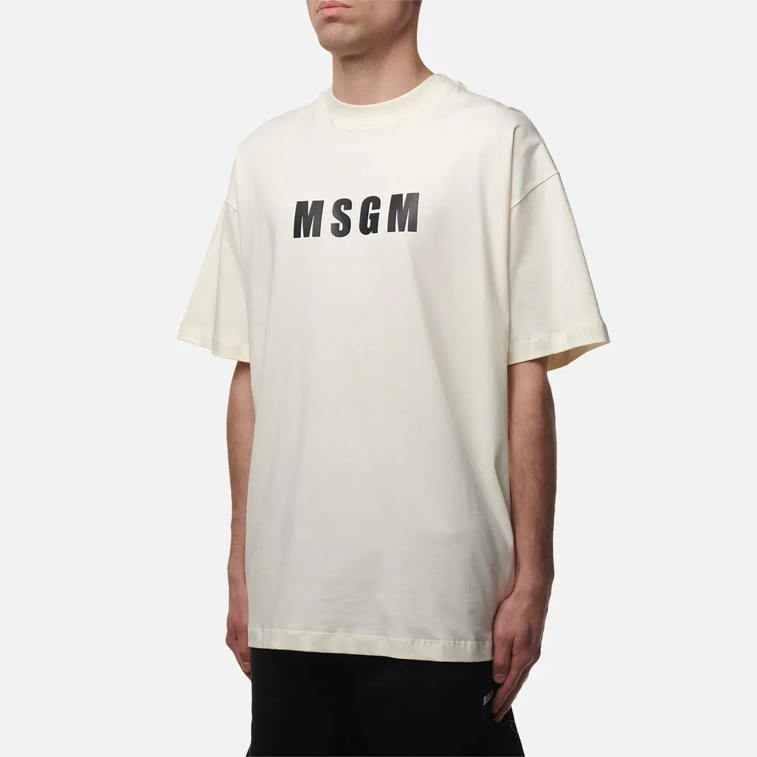MSGM Мужская футболка Macrologo Print