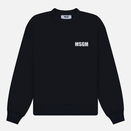 Мужская толстовка MSGM Never Look Back Print, цвет чёрный, размер L
