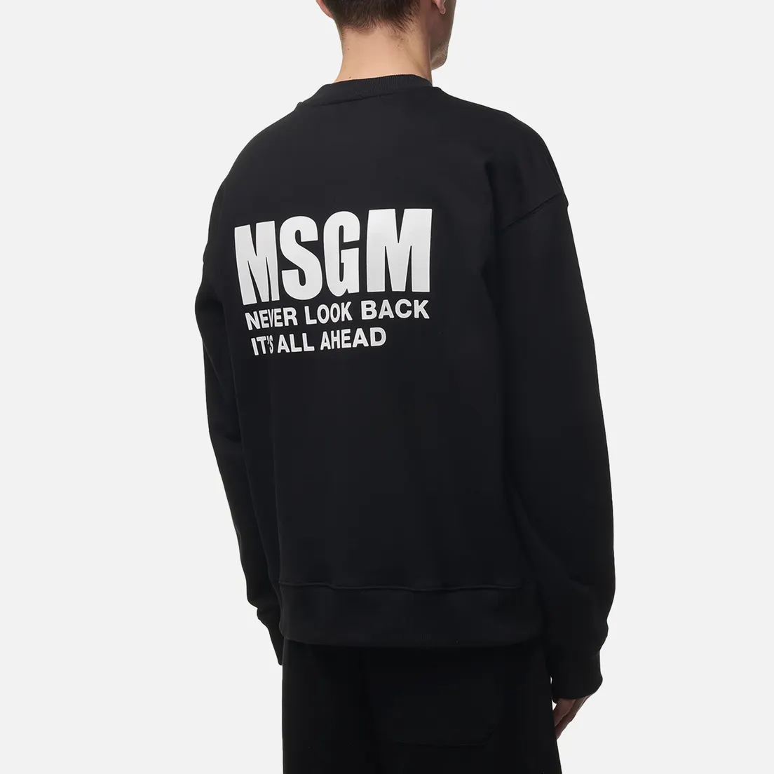 MSGM Мужская толстовка Never Look Back Print