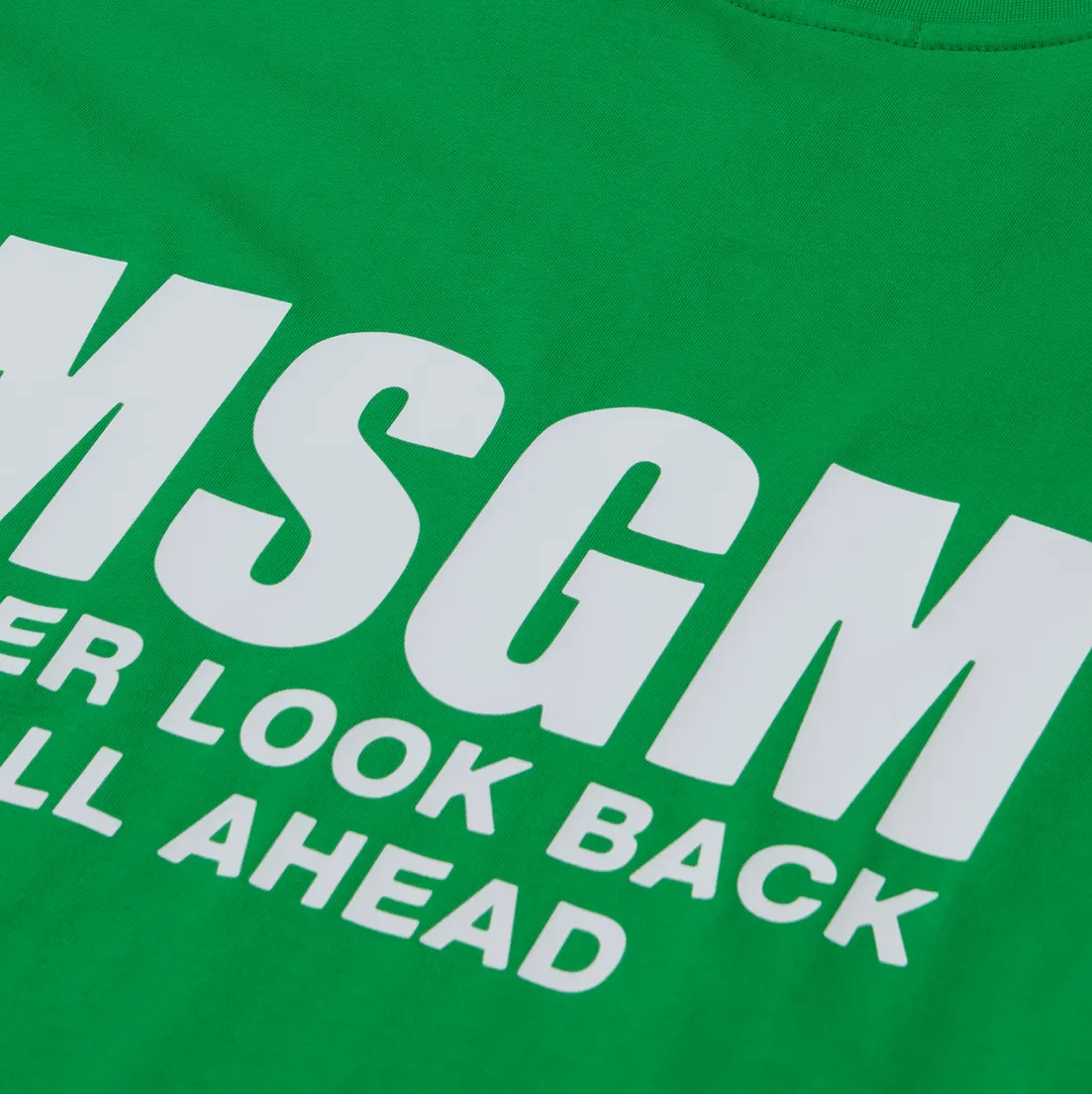 MSGM Мужская футболка Never Look Back Print Regular