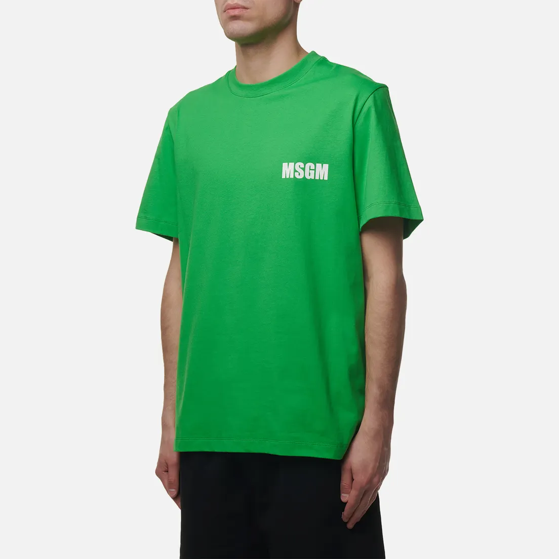 MSGM Мужская футболка Never Look Back Print Regular
