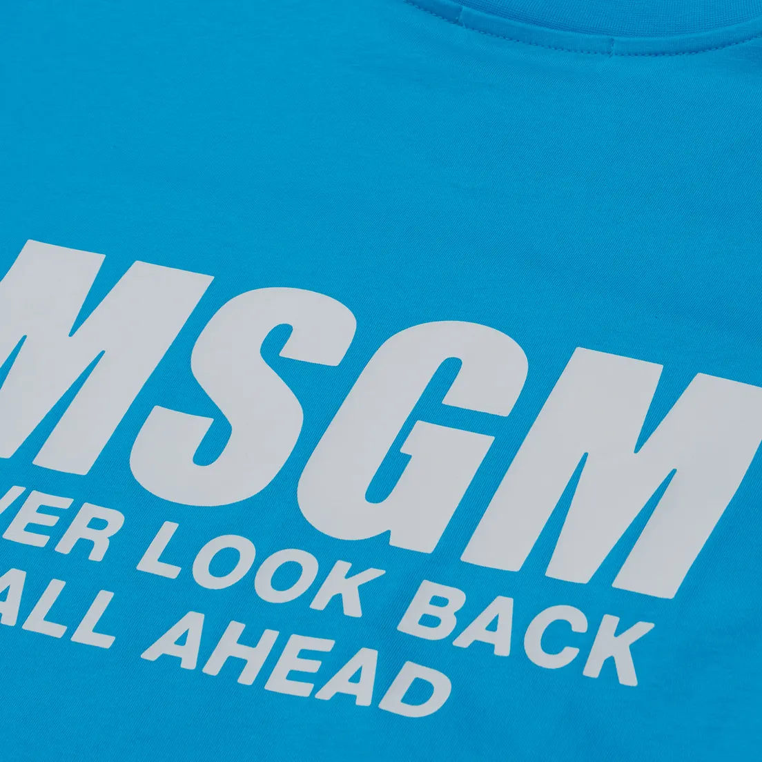 MSGM Мужская футболка Never Look Back Print Regular