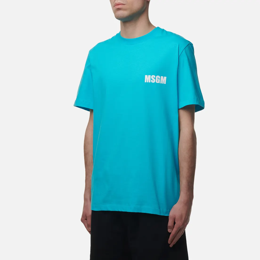 MSGM Мужская футболка Never Look Back Print Regular