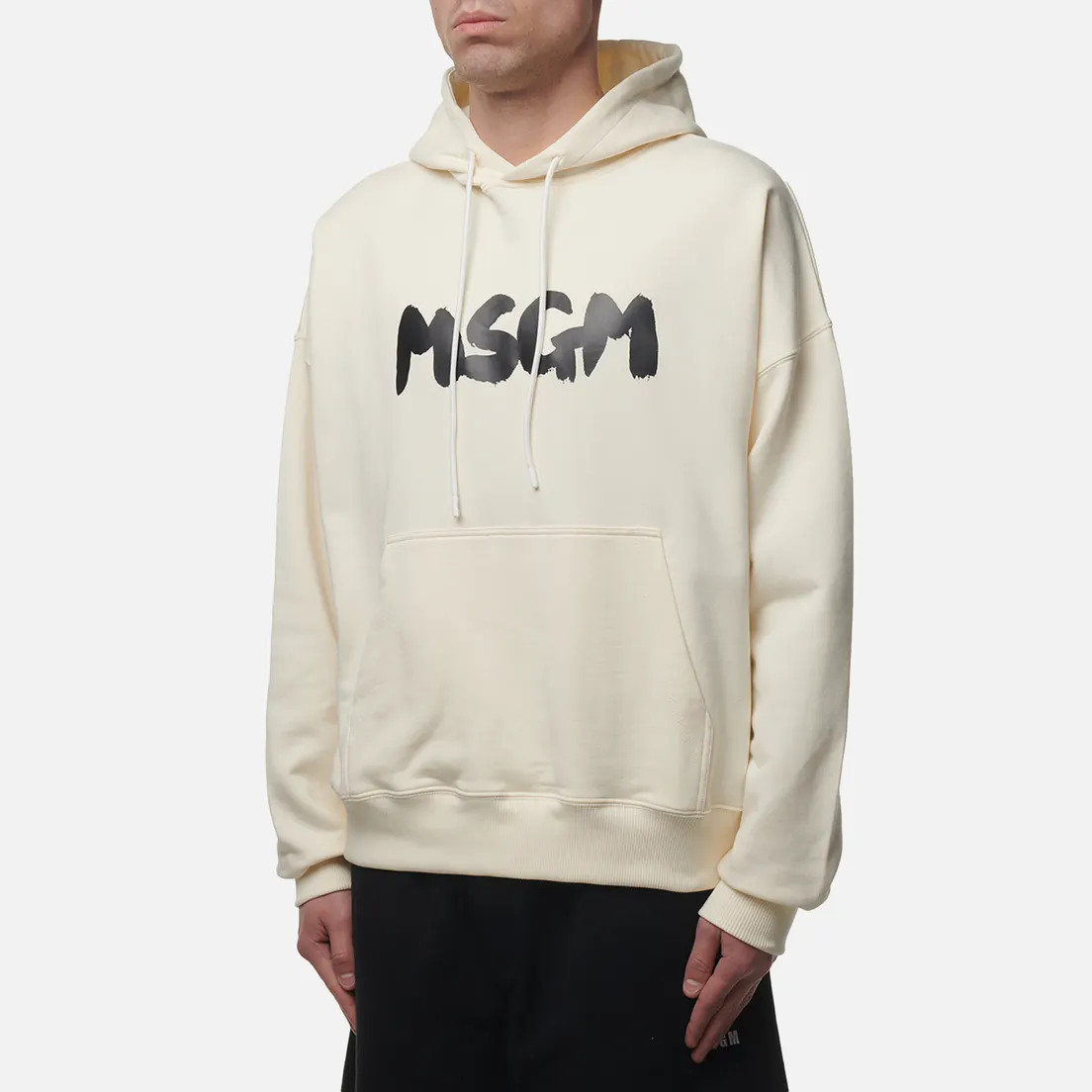 MSGM Мужская толстовка New Brosh Stroke Logo Hoodie