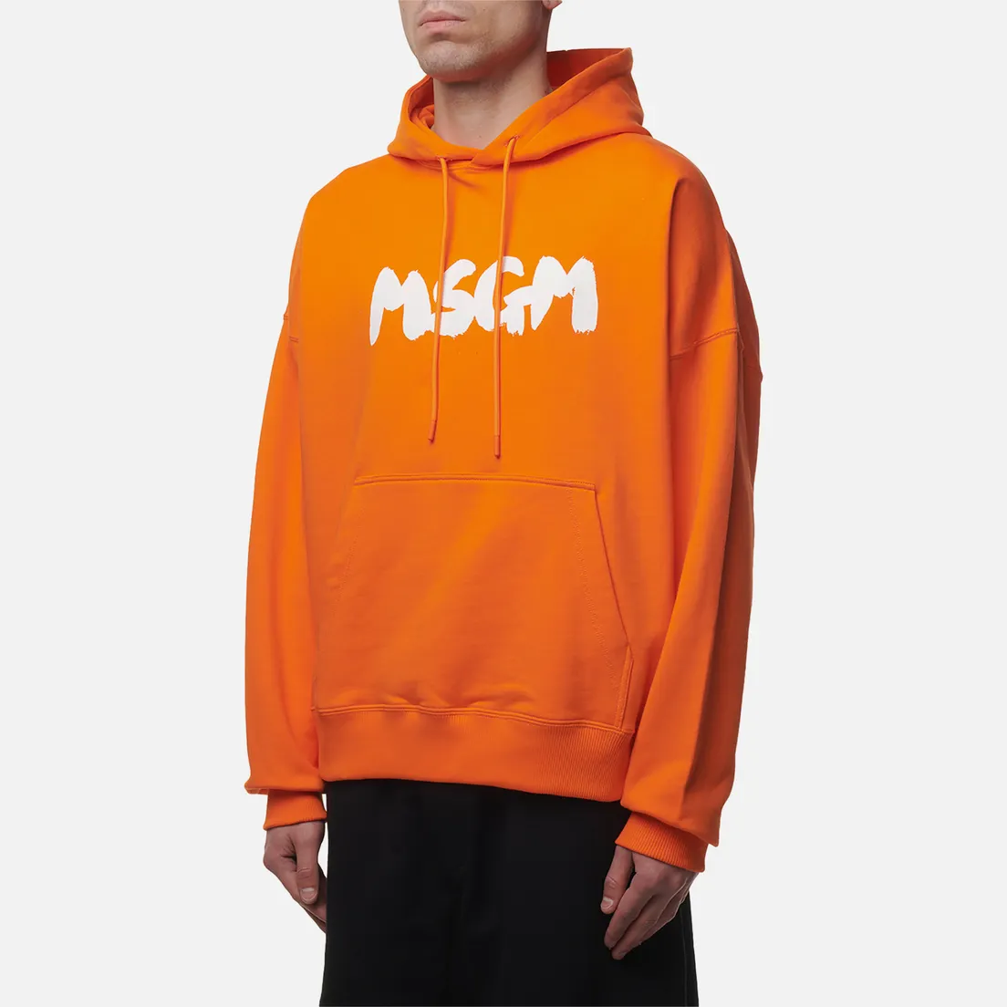 MSGM Мужская толстовка New Brosh Stroke Logo Hoodie