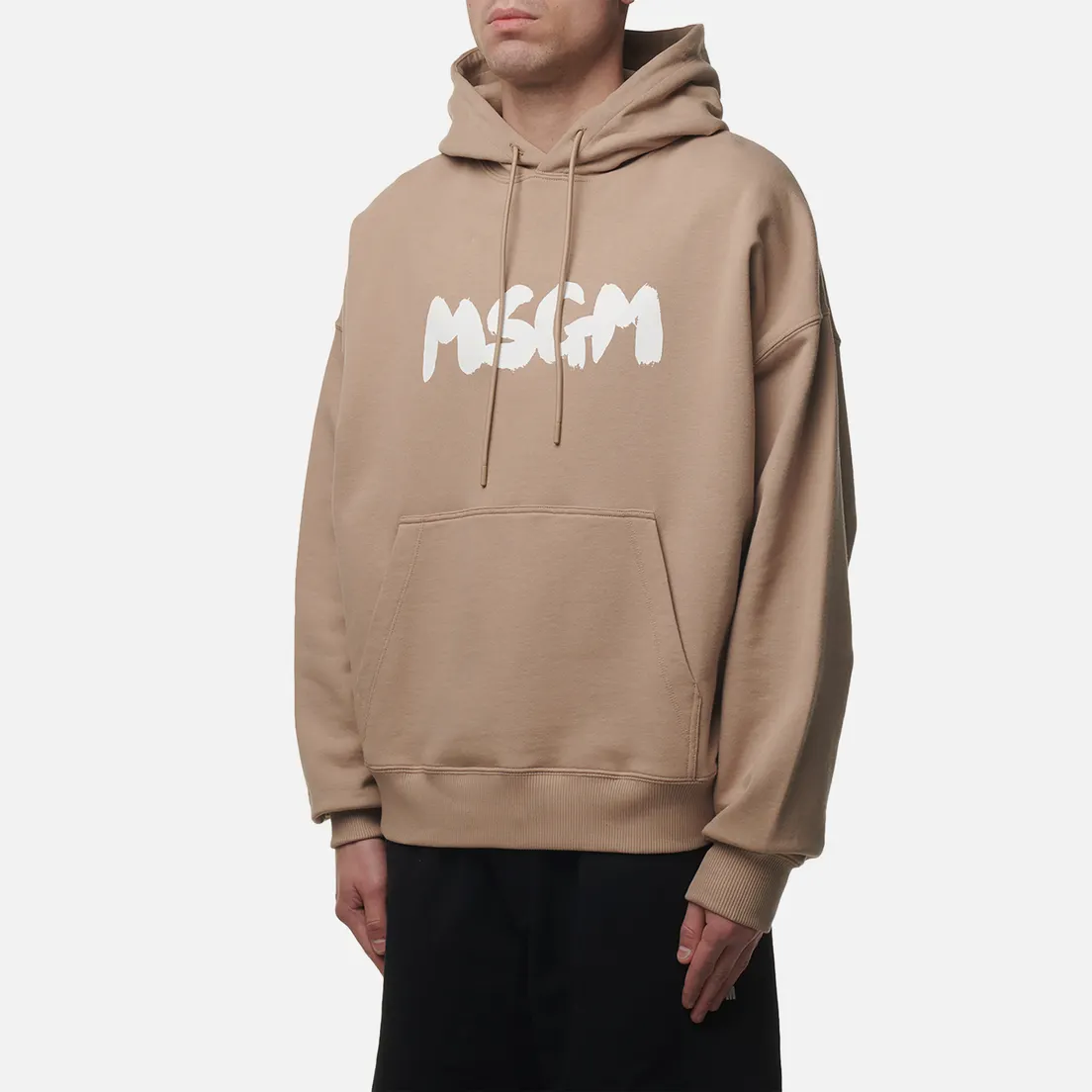 MSGM Мужская толстовка New Brosh Stroke Logo Hoodie