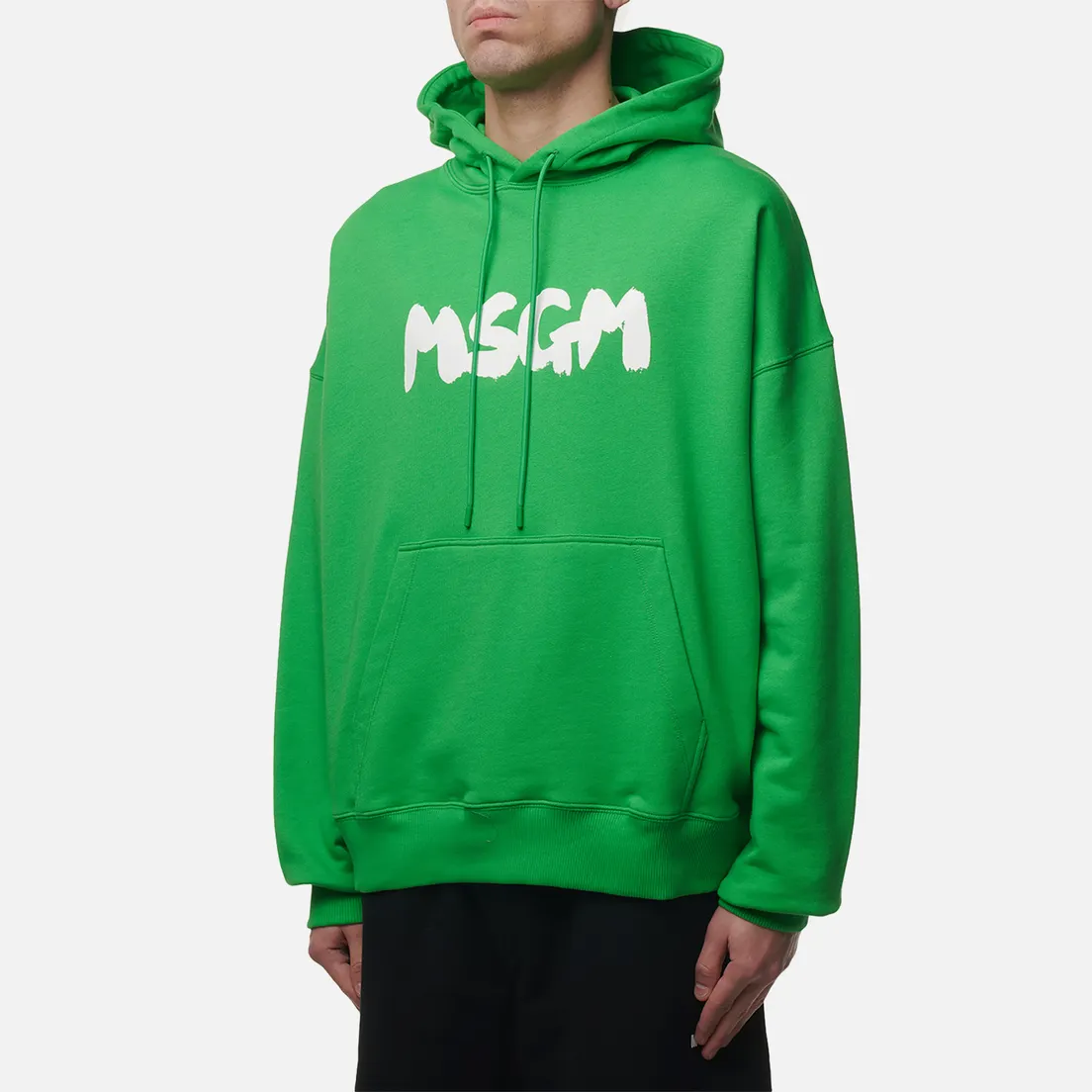 MSGM Мужская толстовка New Brosh Stroke Logo Hoodie