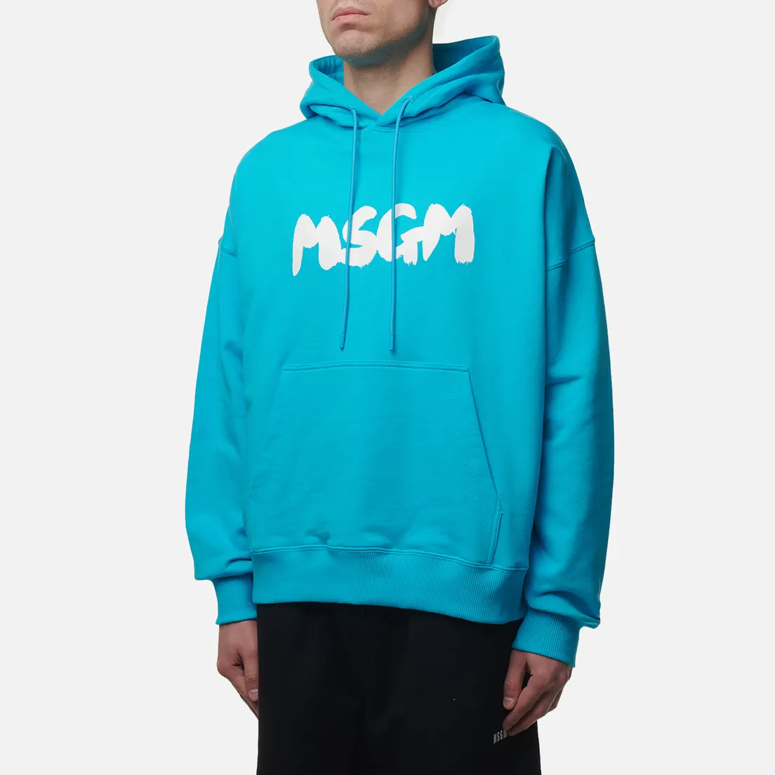 MSGM Мужская толстовка New Brosh Stroke Logo Hoodie