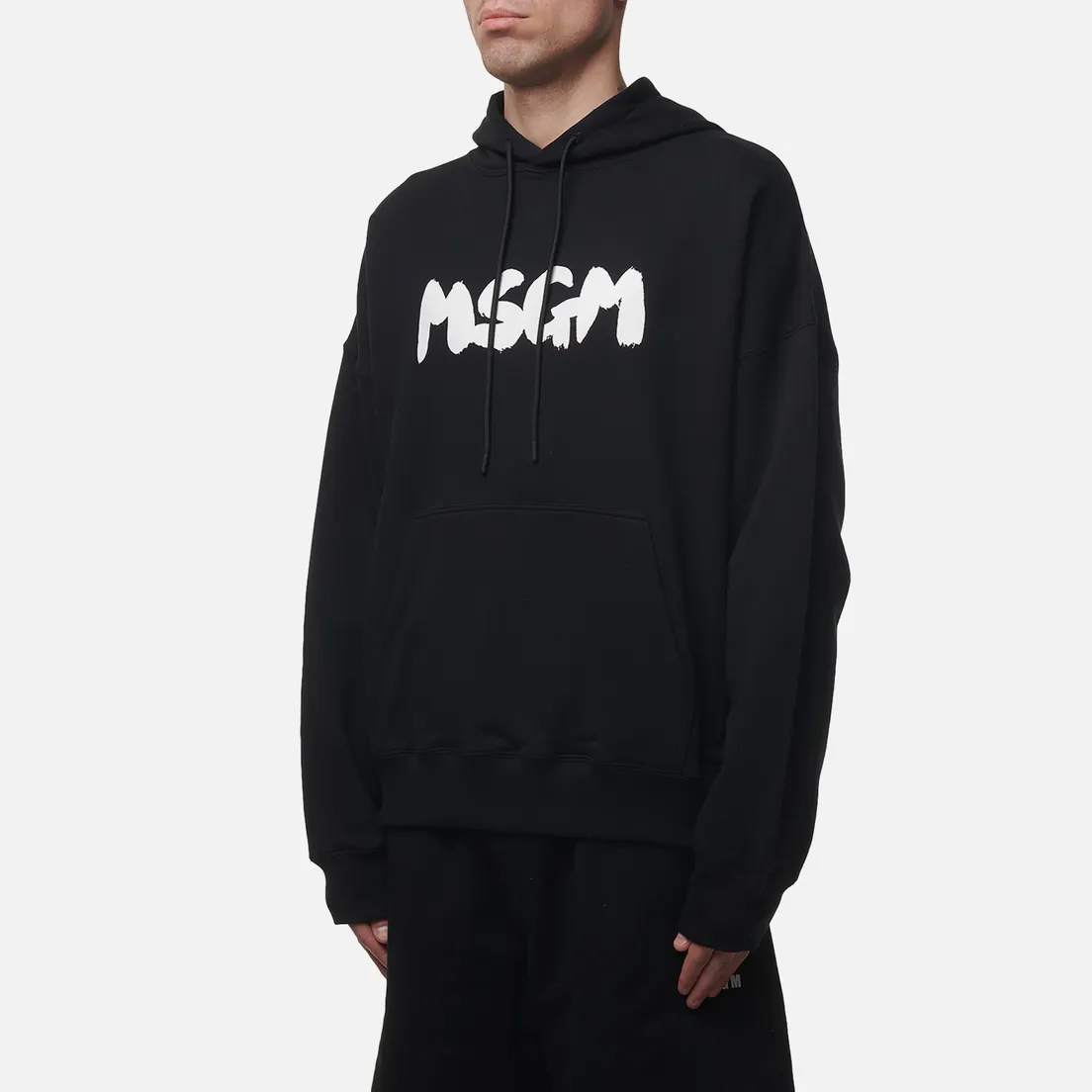 MSGM Мужская толстовка New Brosh Stroke Logo Hoodie