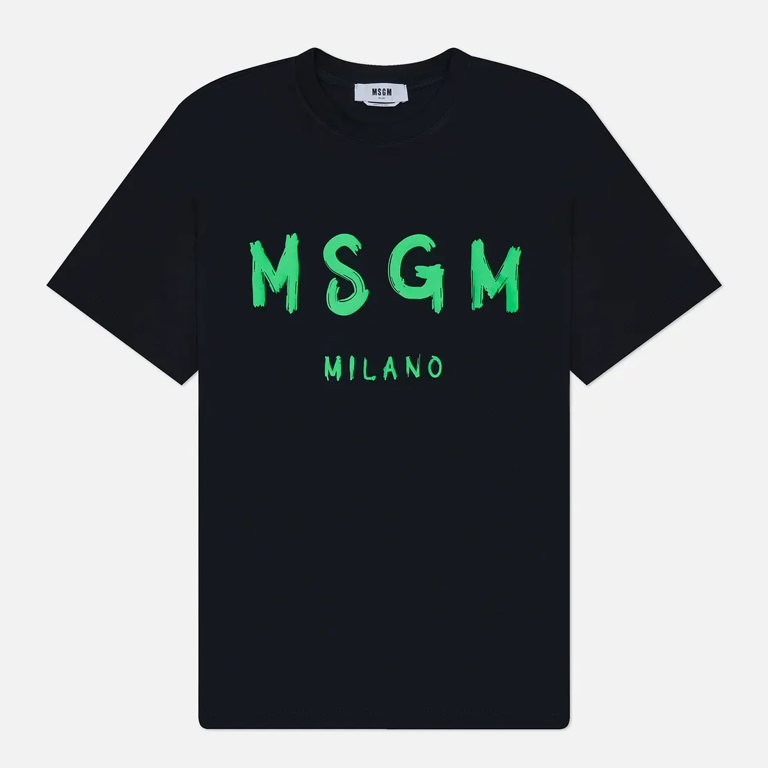 MSGM Мужская футболка Brush Stroke Logo