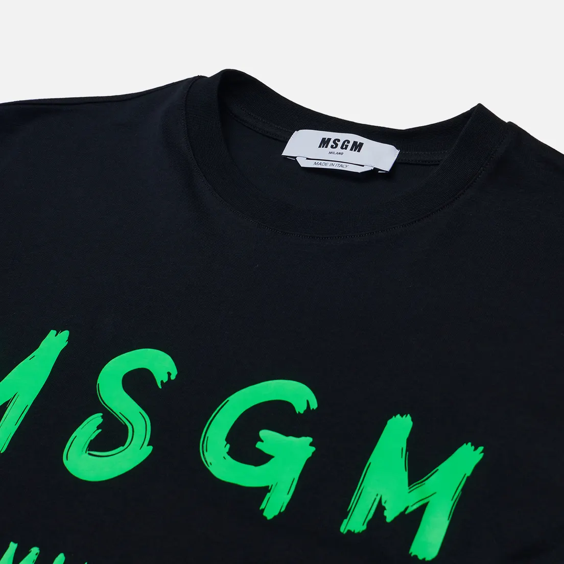 MSGM Мужская футболка Brush Stroke Logo