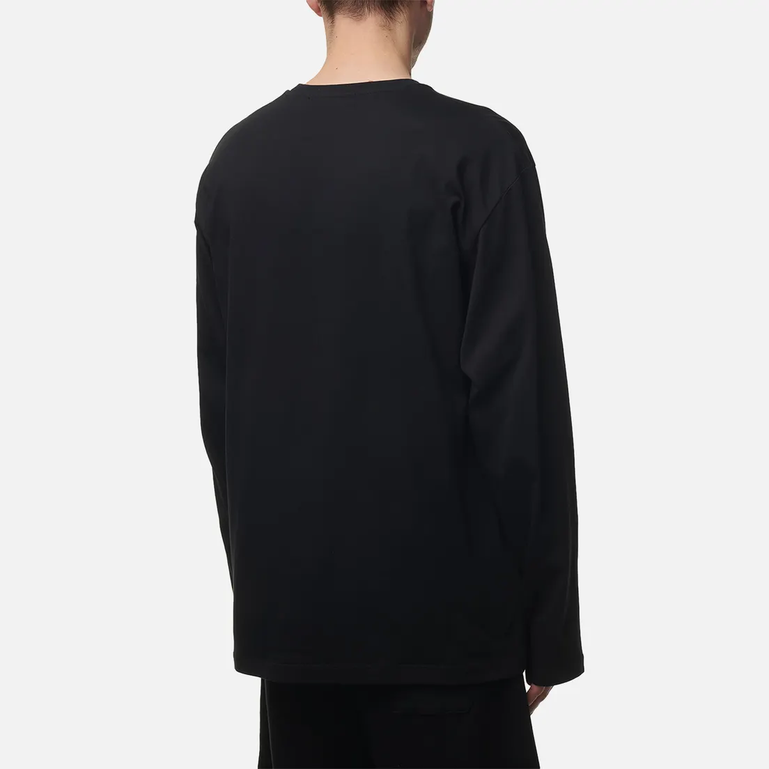 MSGM Мужской лонгслив Brush Stroke Logo Print