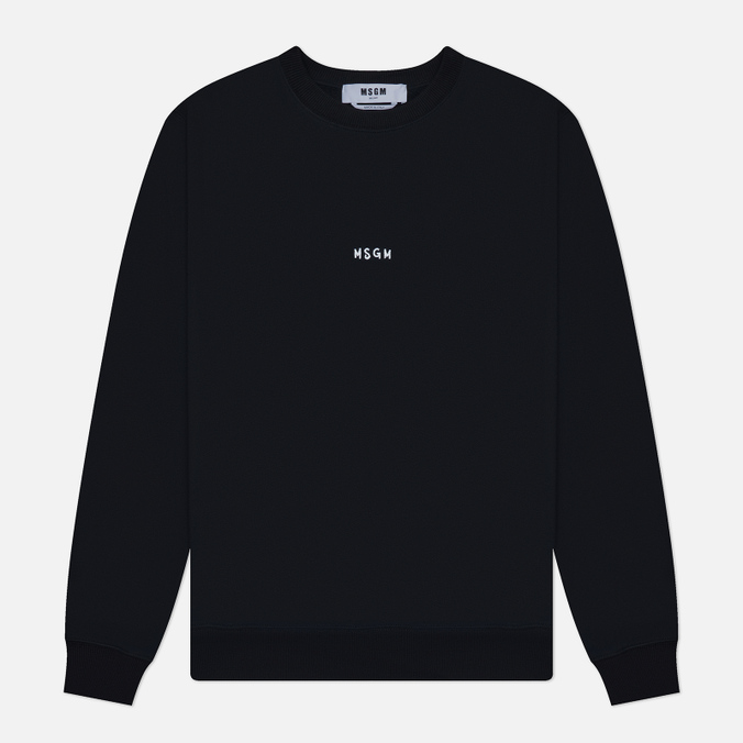 Мужская толстовка MSGM Brush Stroke Micrologo, цвет чёрный