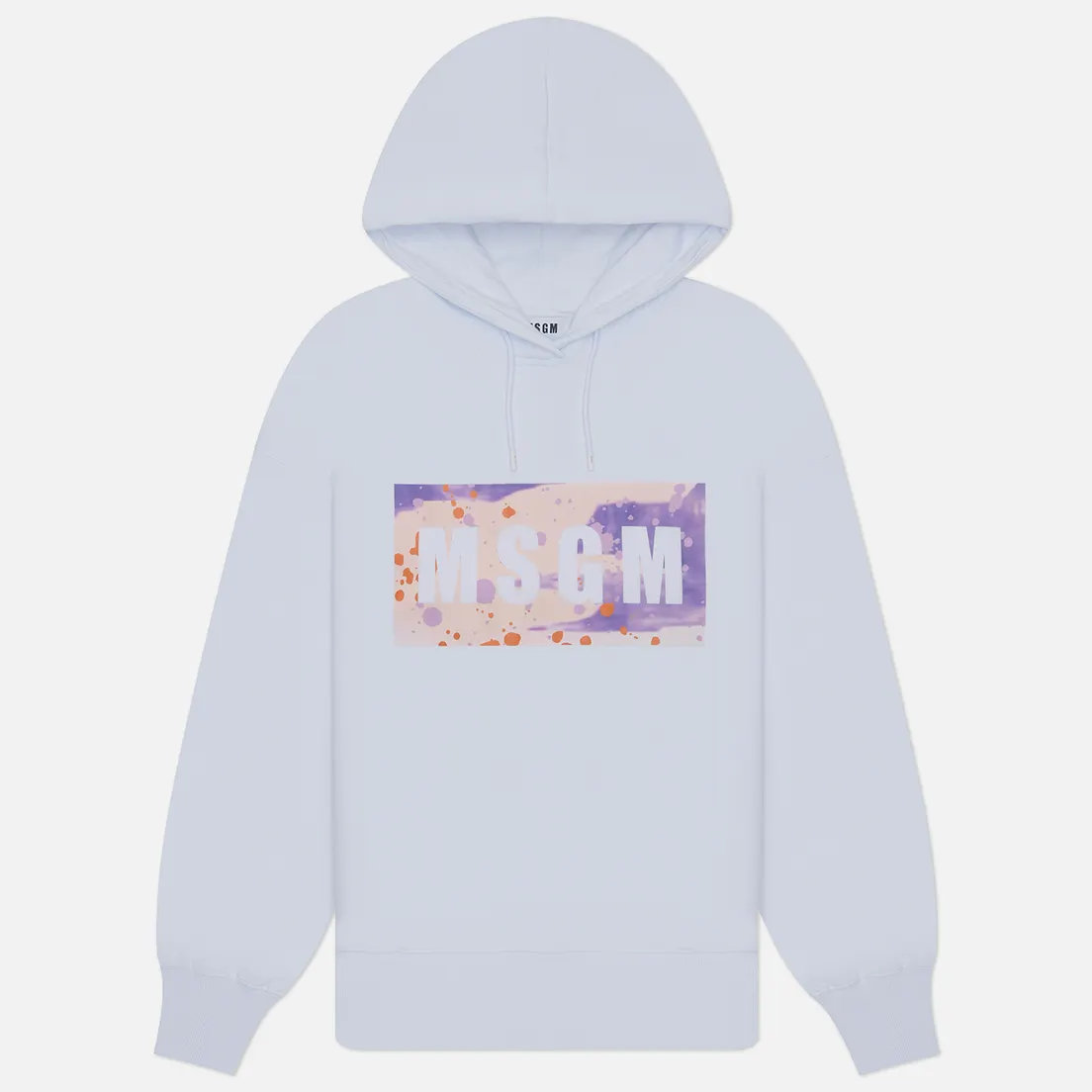MSGM Мужская толстовка Box Logo Dripping