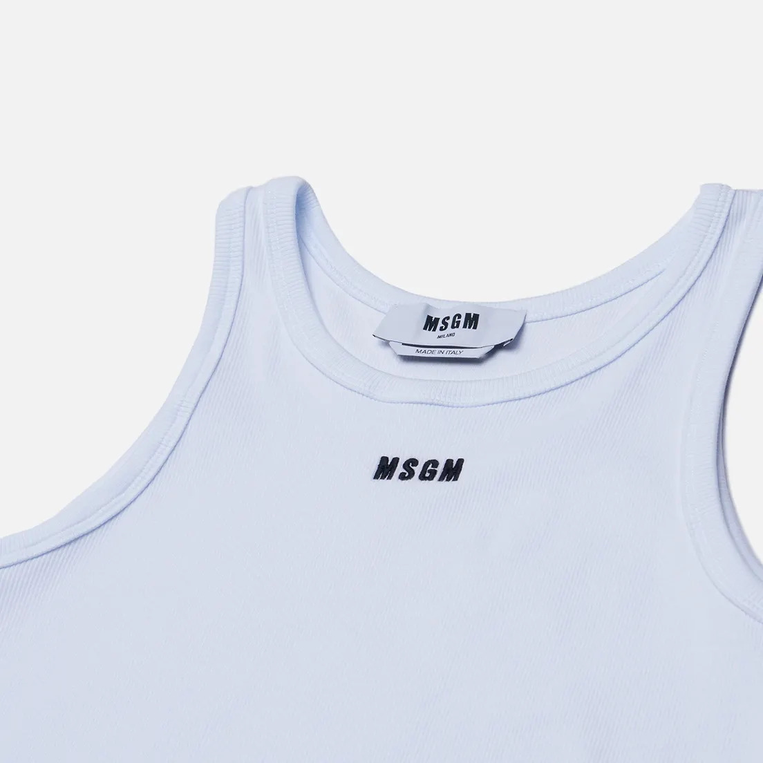 MSGM Мужская майка Micrologo Embroidered