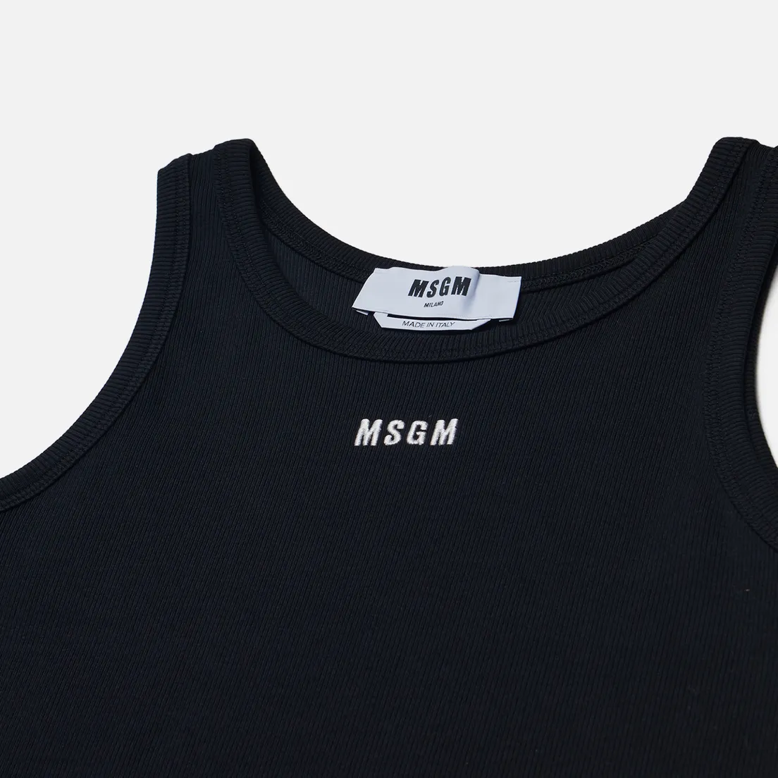 MSGM Мужская майка Micrologo Embroidered