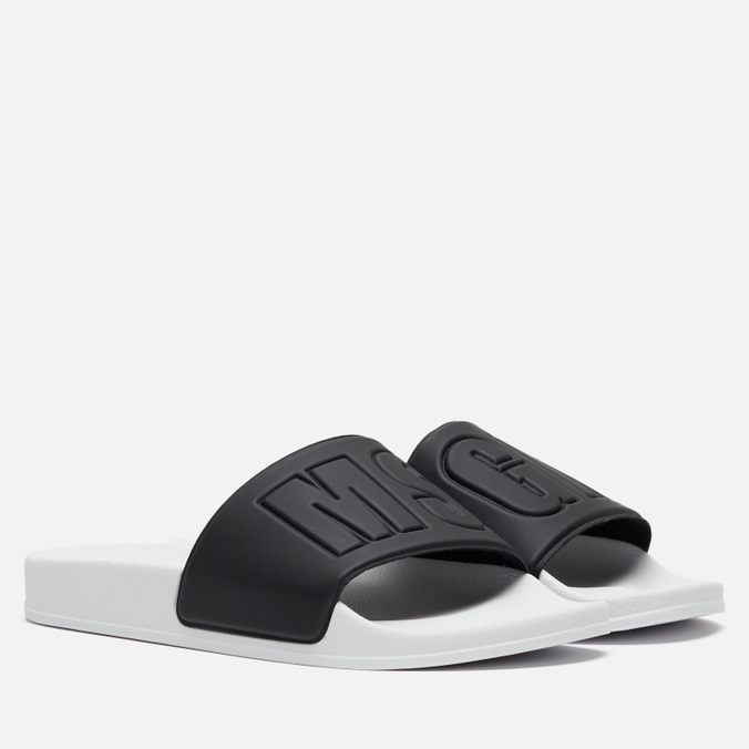 Мужские сланцы MSGM Macrologo Slide, цвет чёрный