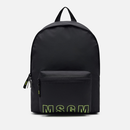Рюкзак MSGM Signature Nylon Logo, цвет чёрный