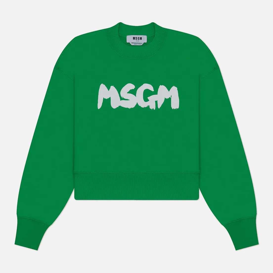 MSGM Женская толстовка New Logo Brush Print