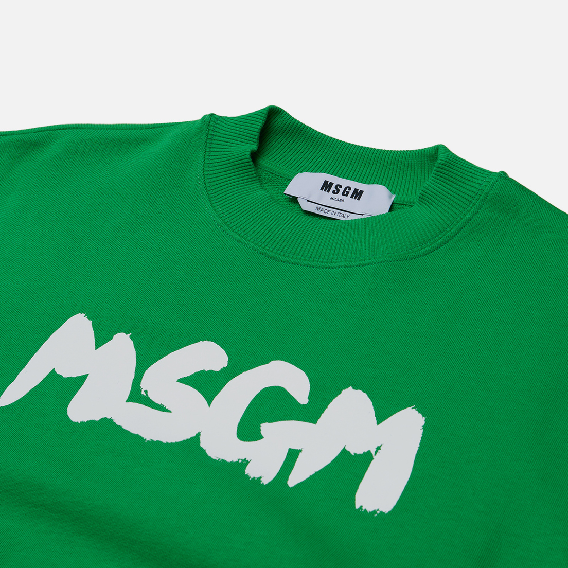 MSGM Женская толстовка New Logo Brush Print