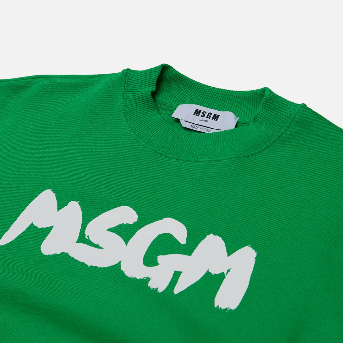 MSGM Женская толстовка New Logo Brush Print