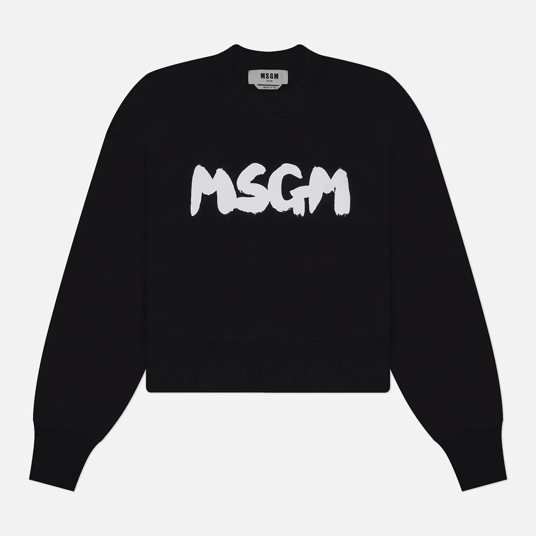 MSGM Женская толстовка New Logo Brush Print