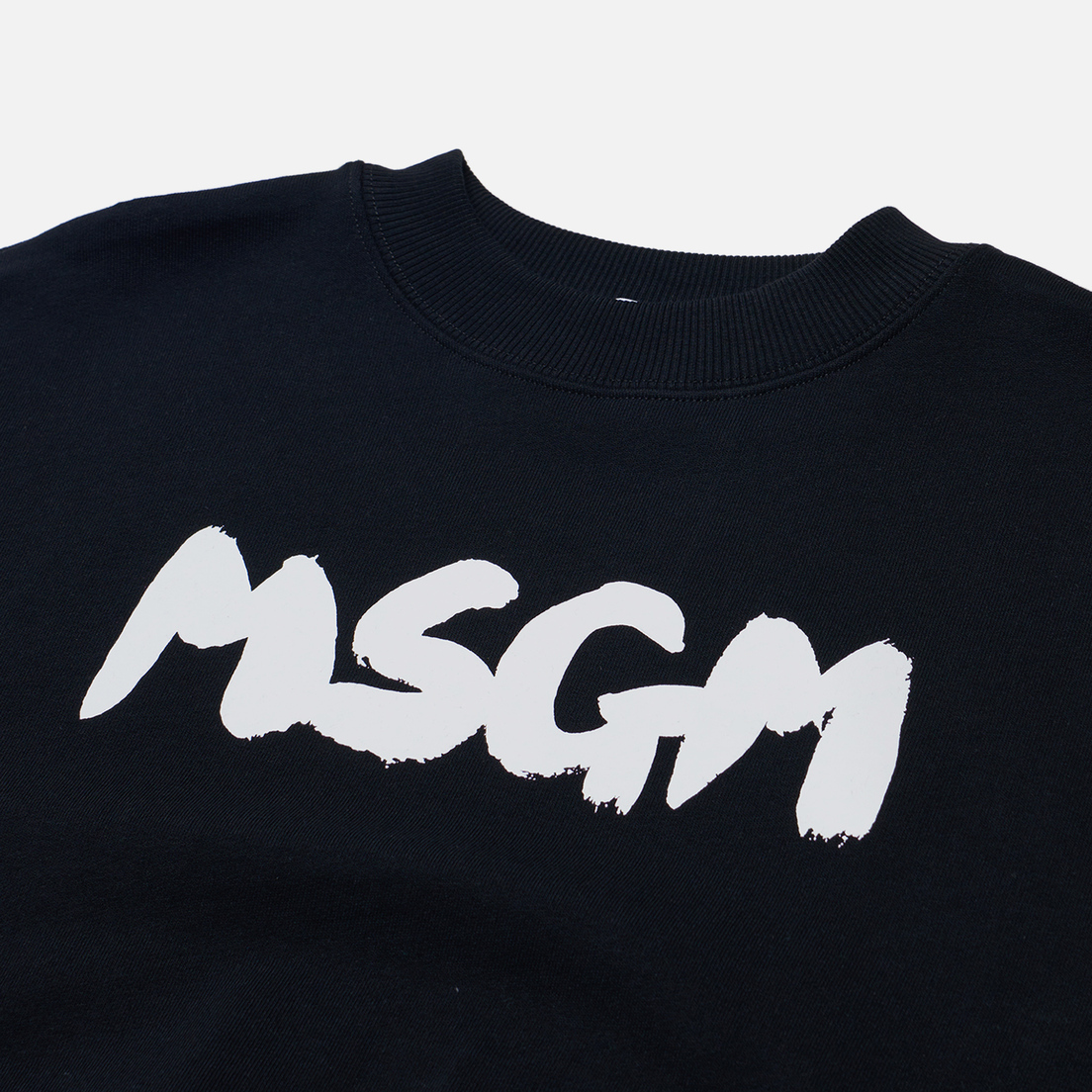 MSGM Женская толстовка New Logo Brush Print