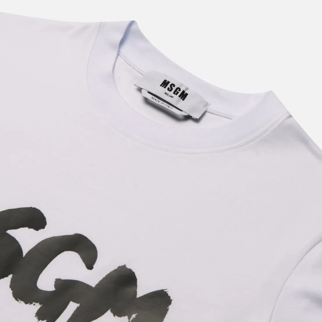 MSGM Женская футболка Logo Brush Print
