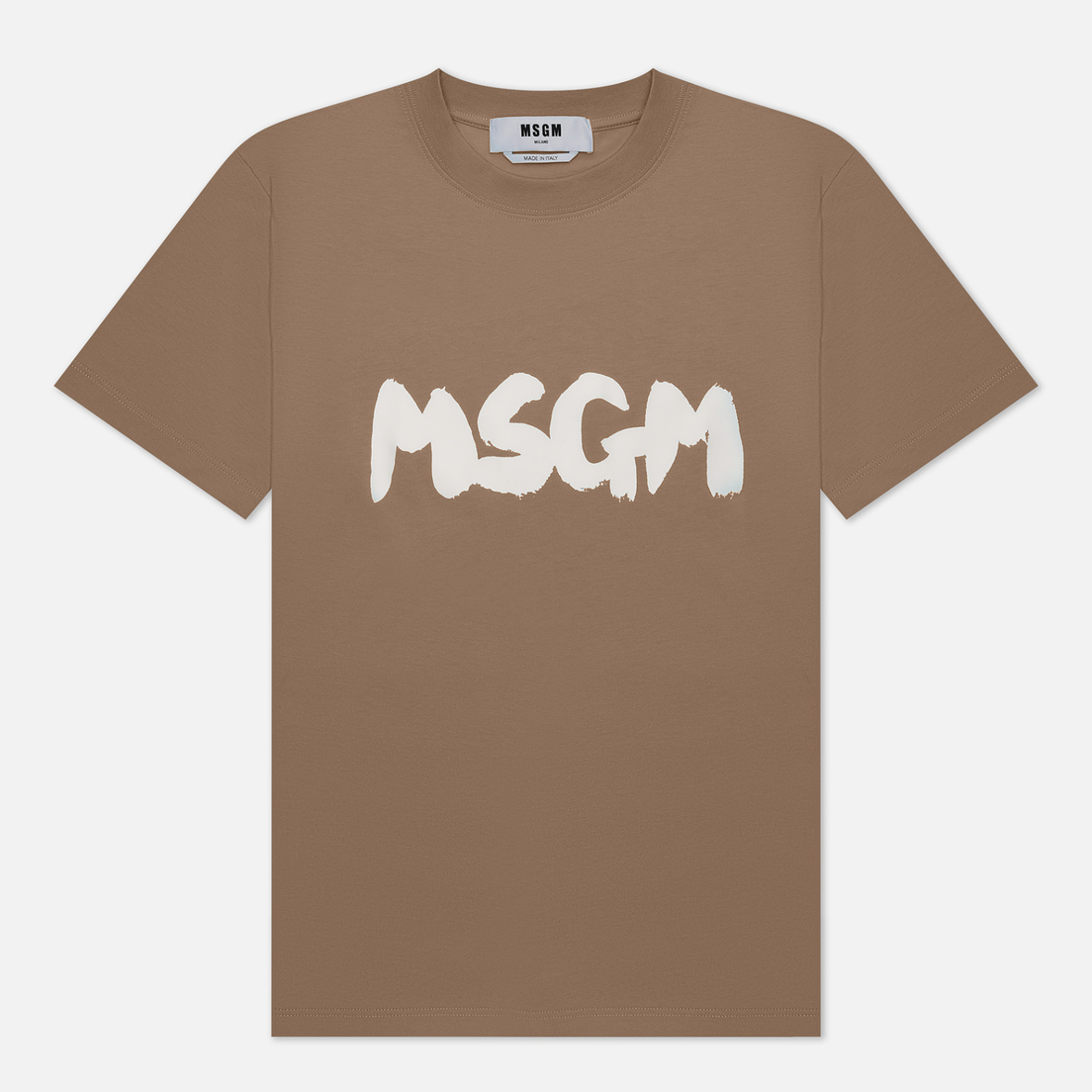 MSGM Женская футболка Logo Brush Print