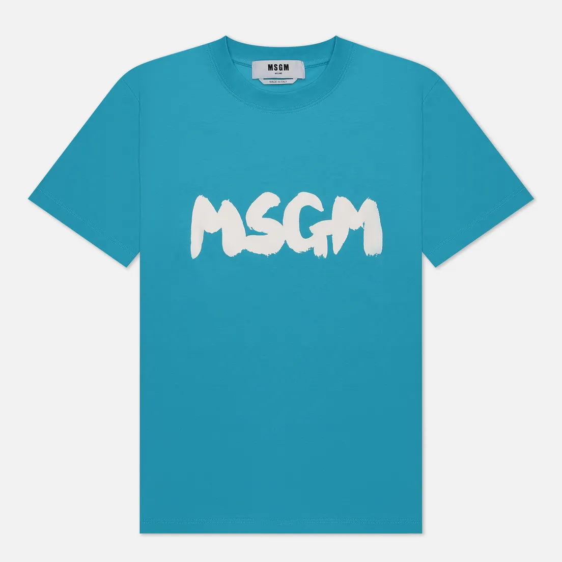 MSGM Женская футболка Logo Brush Print