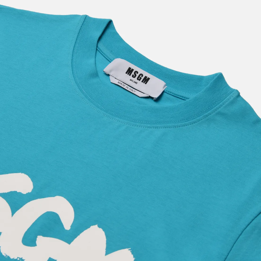 MSGM Женская футболка Logo Brush Print