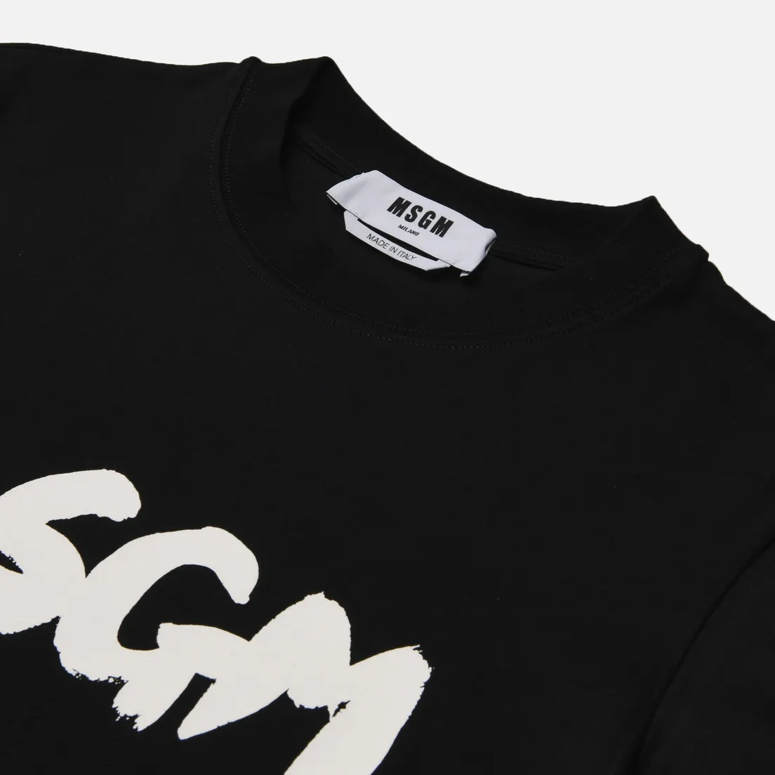 MSGM Женская футболка Logo Brush Print